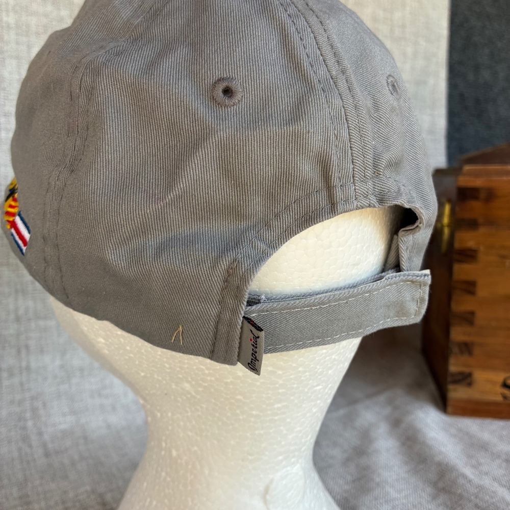 Imperial Golf Hat Gull Lake Yacht Club GLYC Grey Nautical Flags Cap Strapback - Picture 7 of 12